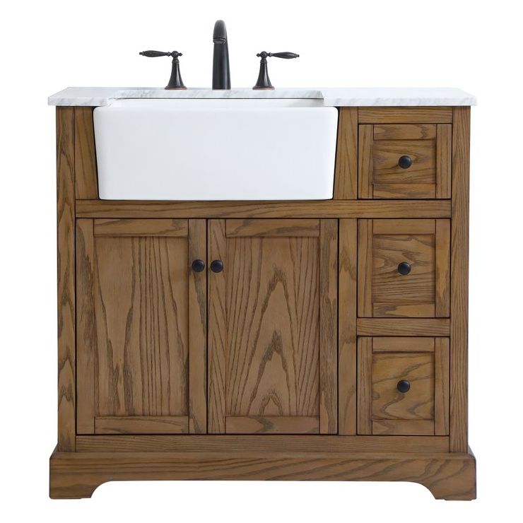 VF60236DW 36" Single Bathroom Vanity in Driftwood