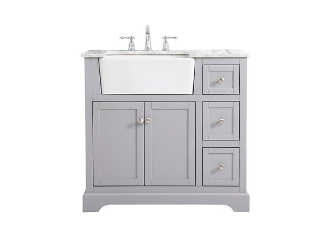 VF60236GR 36" Single Bathroom Vanity in Grey