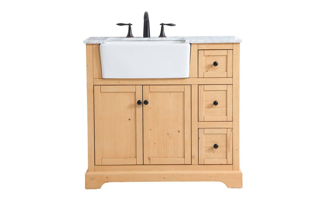VF60236NW 36" Single Bathroom Vanity in Natural Wood