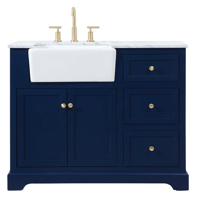 VF60242BL 42" Single Bathroom Vanity in Blue