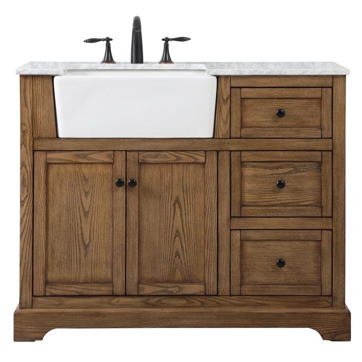 VF60242DW 42" Single Bathroom Vanity in Driftwood
