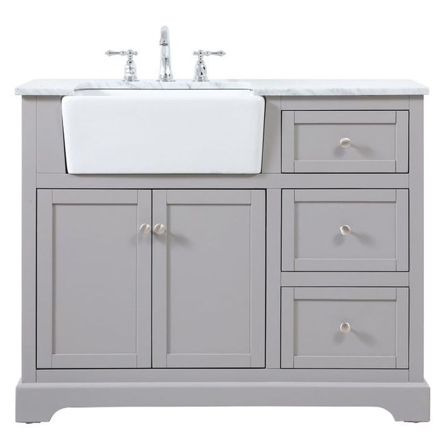 VF60242GR 42" Single Bathroom Vanity in Grey
