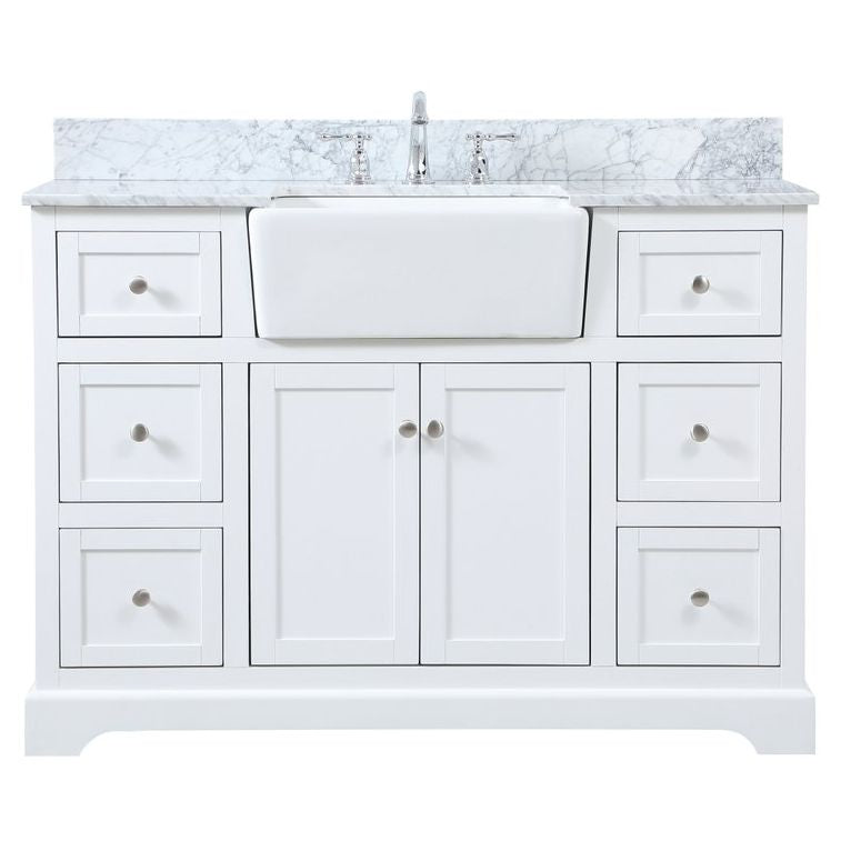 VF60248WH-BS 48" Single Bathroom Vanity in White