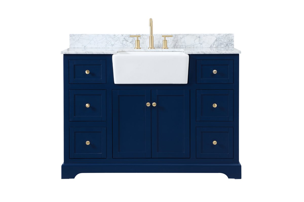 VF60248BL-BS 48" Single Bathroom Vanity in Blue