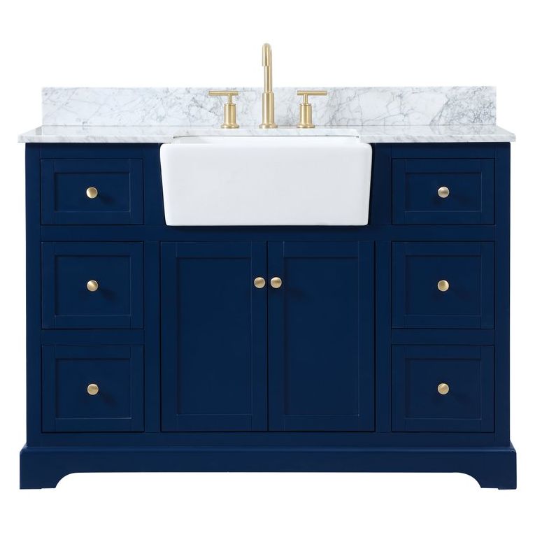 VF60248BL-BS 48" Single Bathroom Vanity in Blue