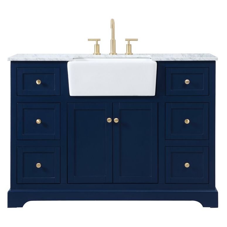 VF60248BL 48" Single Bathroom Vanity in Blue