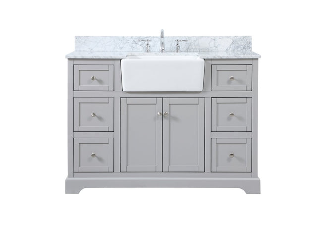 VF60248GR-BS 48" Single Bathroom Vanity in Grey
