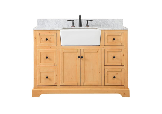 VF60248NW-BS 48" Single Bathroom Vanity in Natural Wood