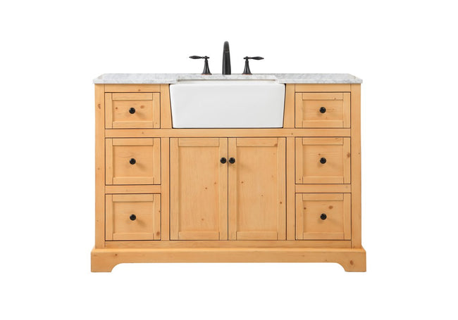 VF60248NW 48" Single Bathroom Vanity in Natural Wood