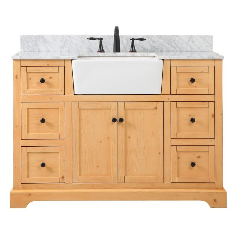 VF60248NW-BS 48" Single Bathroom Vanity in Natural Wood
