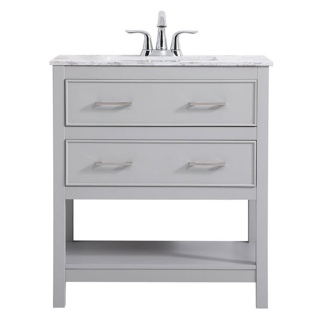 VF90130GR 30" Single Bathroom Vanity in Grey
