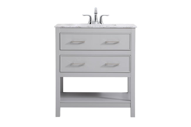 VF90130GR 30" Single Bathroom Vanity in Grey