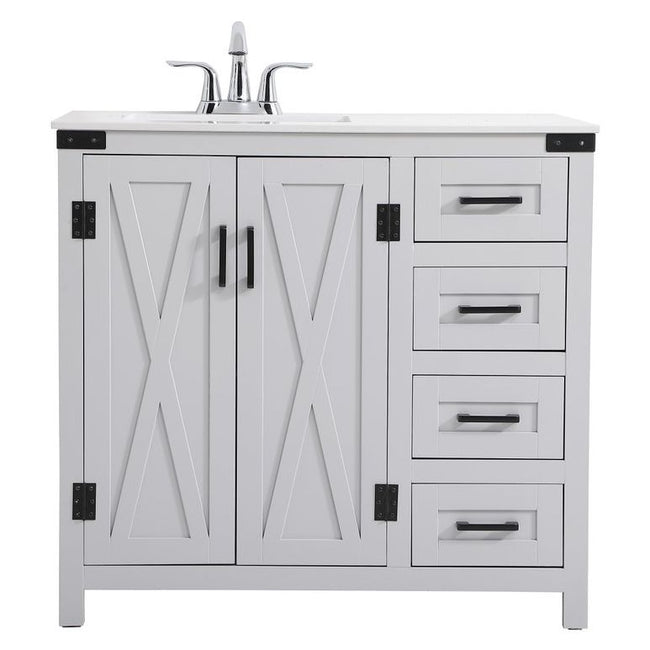 VF90236GR 36" Bathroom Vanity in Grey