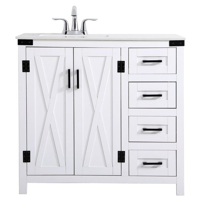 VF90236WH 36" Bathroom Vanity in White