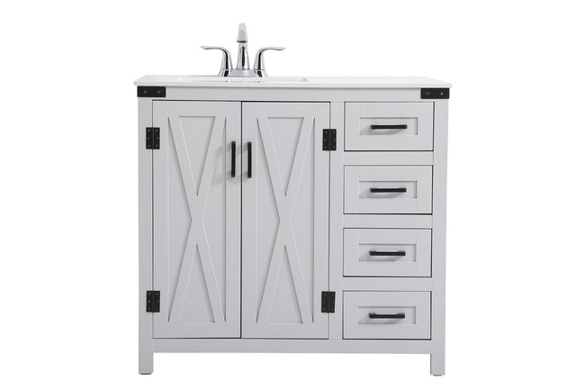 VF90236GR 36" Bathroom Vanity in Grey