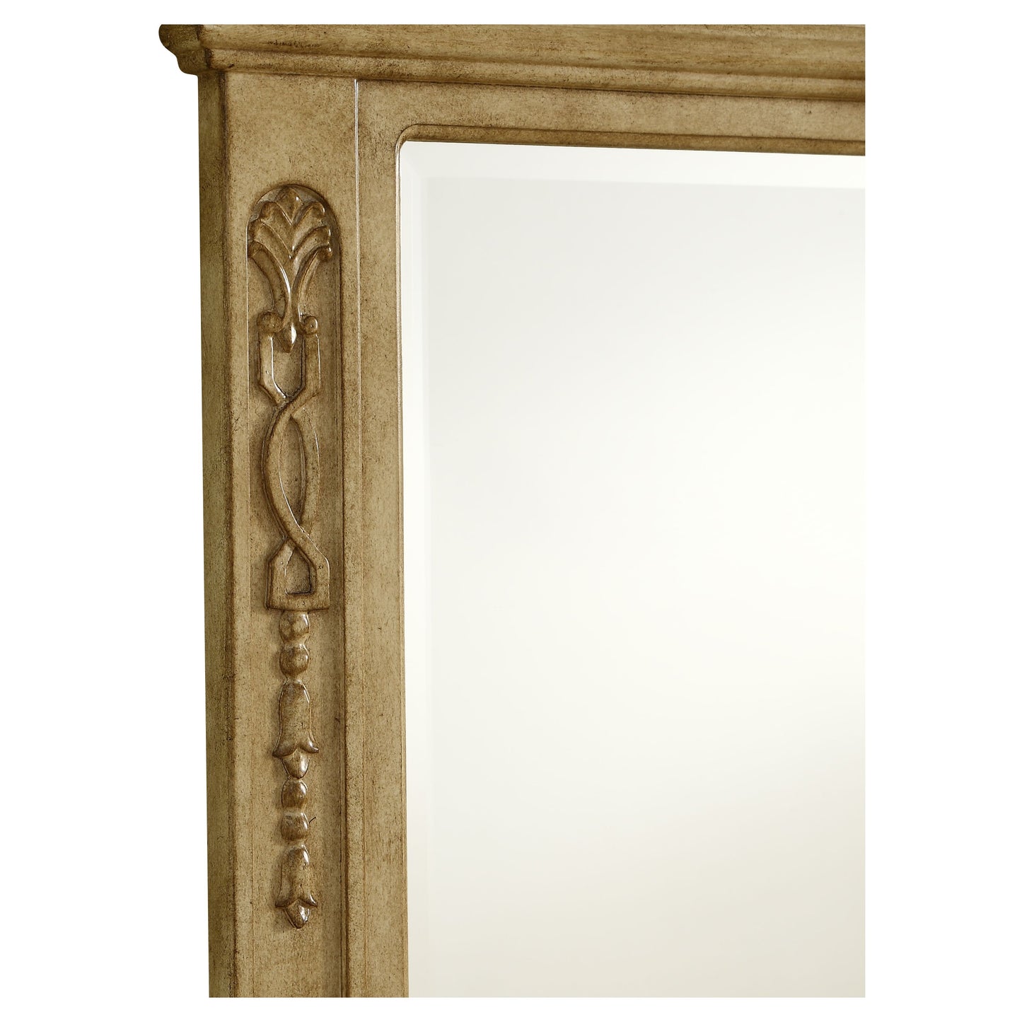 VM-1001 Danville 24" x 36" Wood Framed Decorative Mirror in Antique Beige