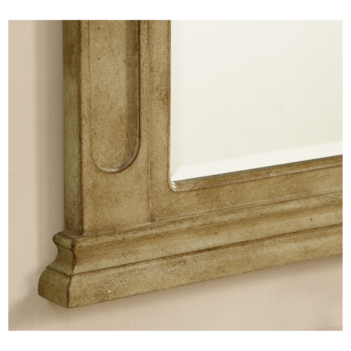 VM-1001 Danville 24" x 36" Wood Framed Decorative Mirror in Antique Beige