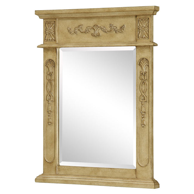 VM-1003 Danville 22" x 28" Wood Framed Decorative Mirror in Antique Beige