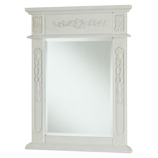 VM-1010 Danville 22" x 28" Wood Framed Decorative Mirror in Antique White