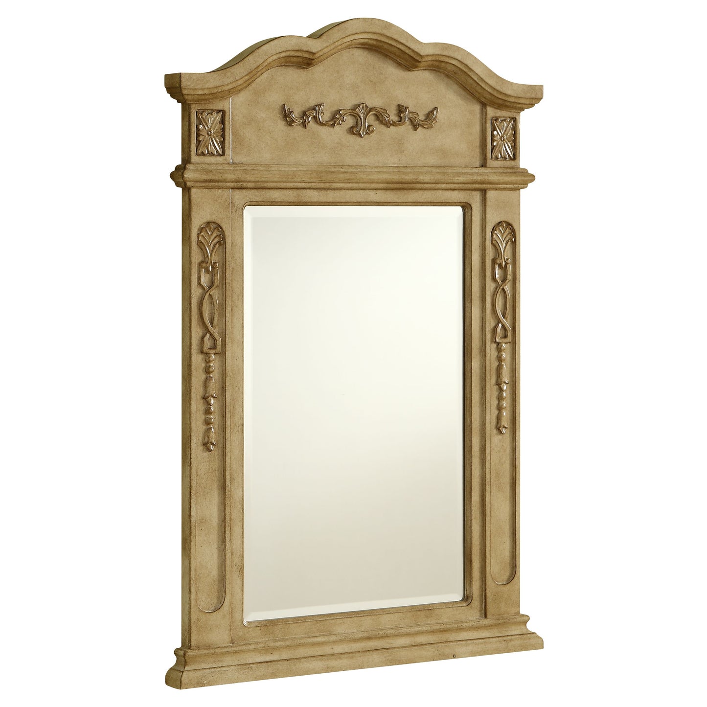 VM-1001 Danville 24" x 36" Wood Framed Decorative Mirror in Antique Beige