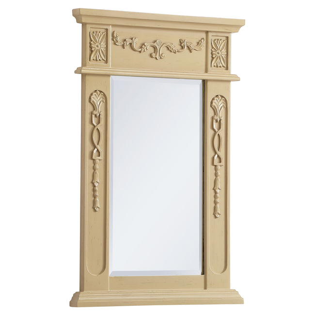 VM11828LT Danville 18" x 28" Wood Framed Decorative Mirror in Light Antique Beige