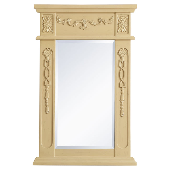 VM11828LT Danville 18" x 28" Wood Framed Decorative Mirror in Light Antique Beige