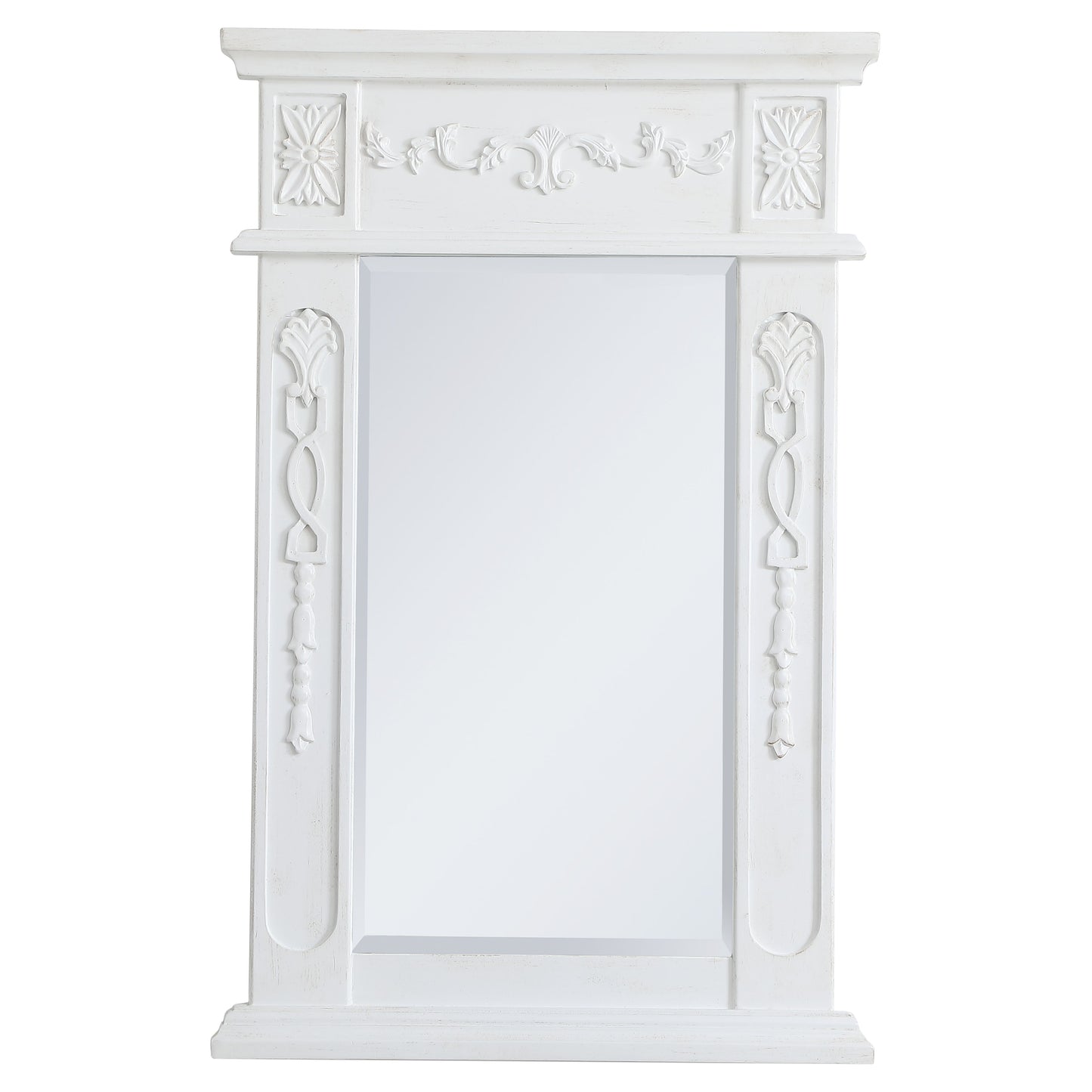 VM11828AW Danville 18" x 28" Wood Framed Decorative Mirror in Antique White