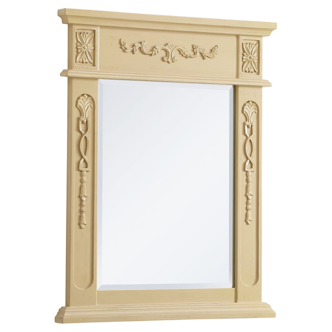 VM12228LT Danville 22" x 28" Wood Framed Decorative Mirror in Light Antique Beige