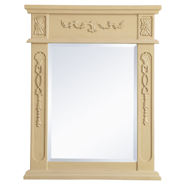 VM12228LT Danville 22" x 28" Wood Framed Decorative Mirror in Light Antique Beige