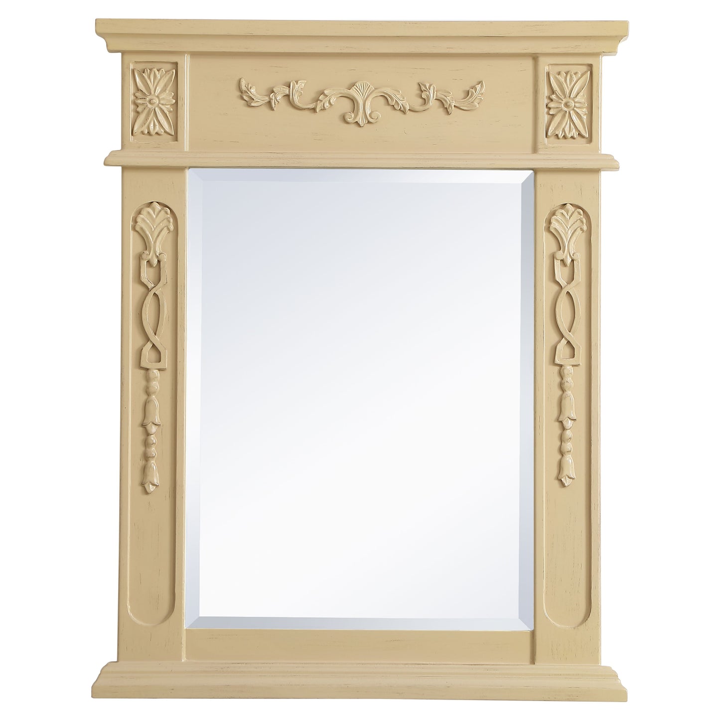 VM12228LT Danville 22" x 28" Wood Framed Decorative Mirror in Light Antique Beige