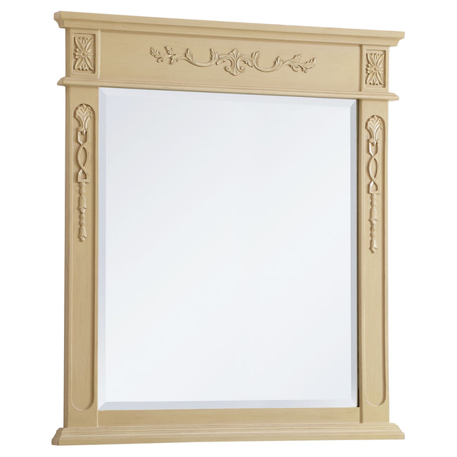 VM13236LT Danville 32" x 36" Wood Framed Decorative Mirror in Light Antique Beige