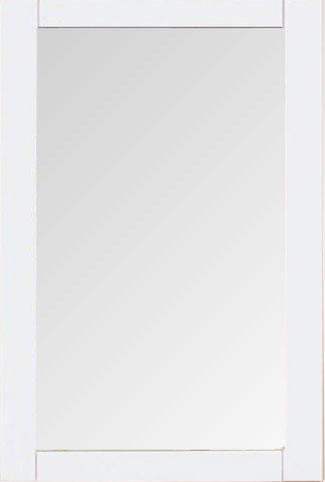 VM-2001 Aqua 22" x 32" Framed Rectangular Mirror in  White