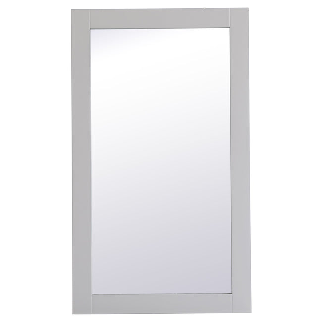 VM21832GR Aqua 18" x 32" Framed Rectangular Mirror in Grey