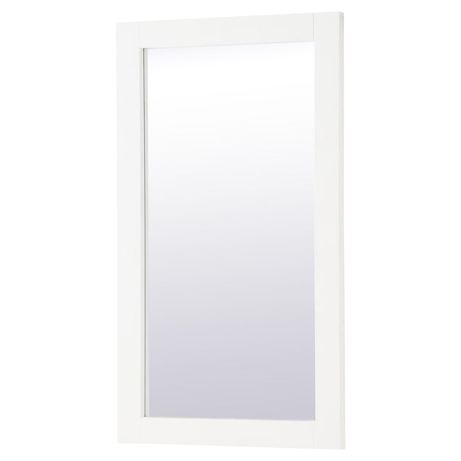 VM21832WH Aqua 18" x 32" Framed Rectangular Mirror in White