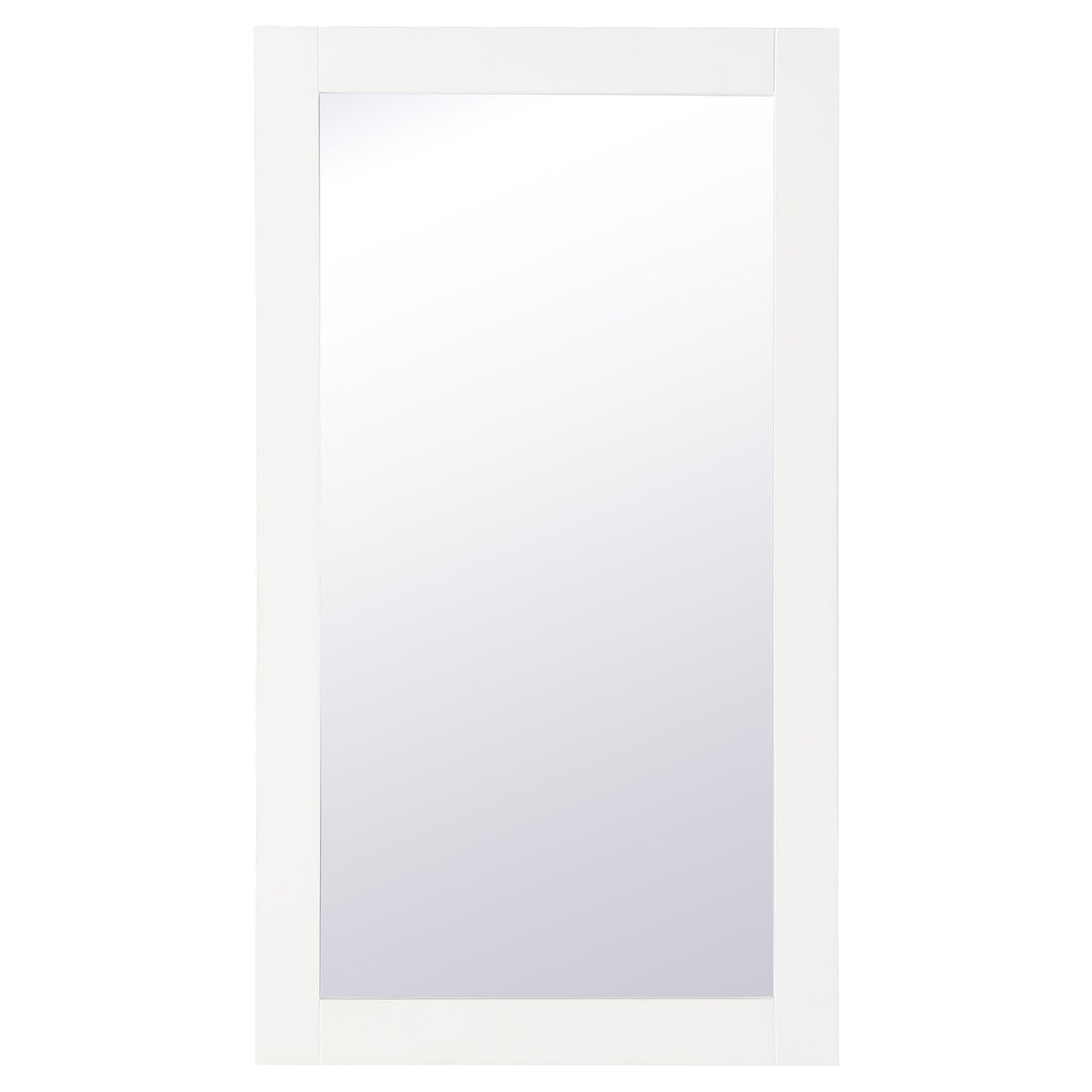 VM21832WH Aqua 18" x 32" Framed Rectangular Mirror in White