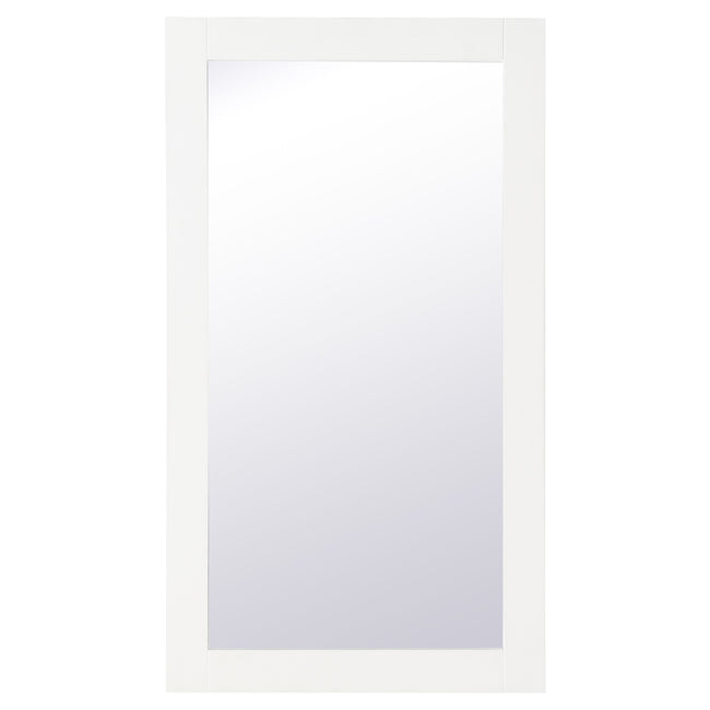 VM21832WH Aqua 18" x 32" Framed Rectangular Mirror in White