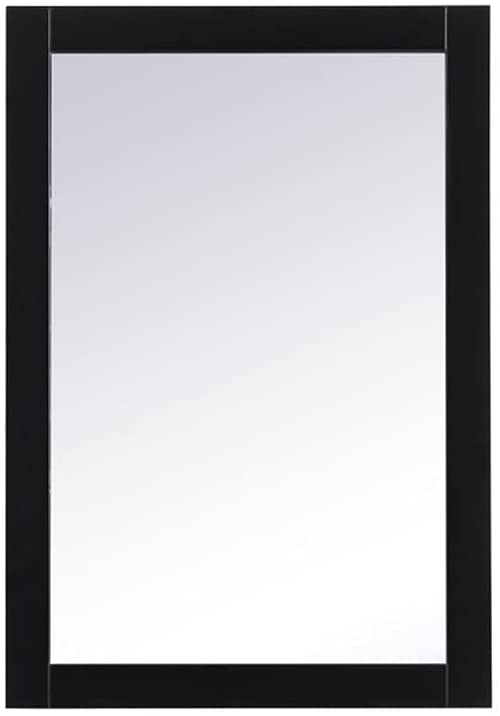 VM22232BK Cole 22" x 32" Framed Rectangular Mirror in Black