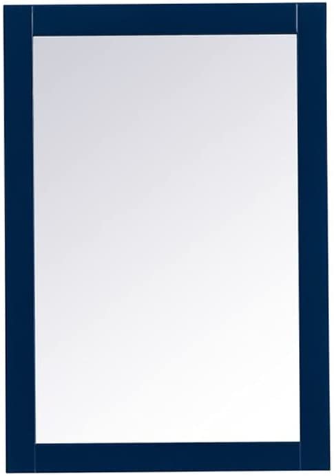 VM22232BL Cole 22" x 32" Framed Rectangular Mirror in Blue