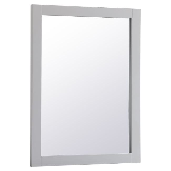 VM22432GR Aqua 24" x 32" Framed Rectangular Mirror in Grey