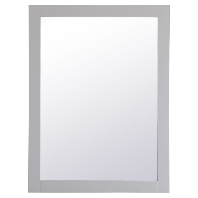 VM22432GR Aqua 24" x 32" Framed Rectangular Mirror in Grey