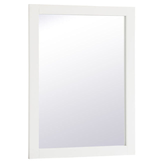VM22432WH Aqua 24" x 32" Framed Rectangular Mirror in White