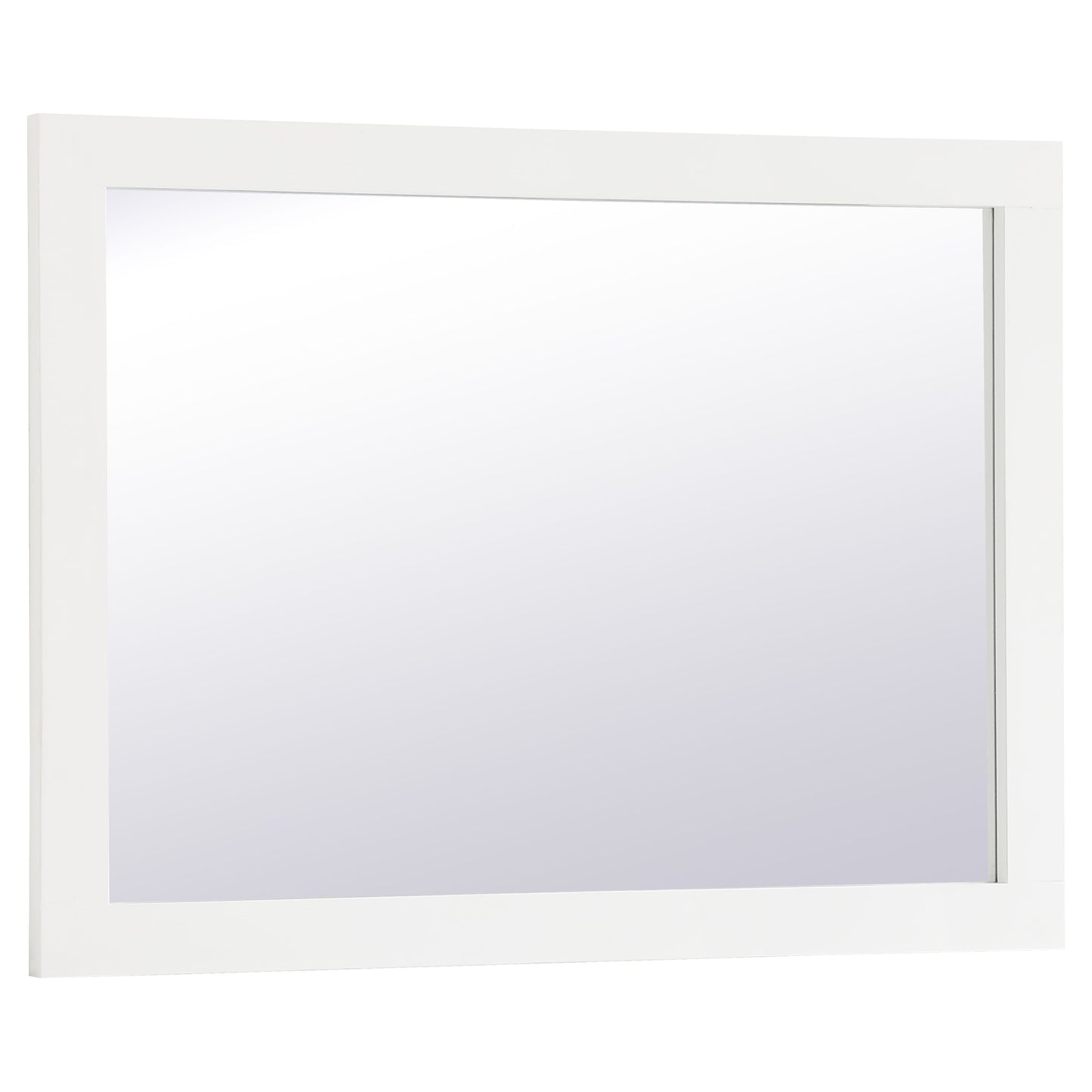 VM22432WH Aqua 24" x 32" Framed Rectangular Mirror in White