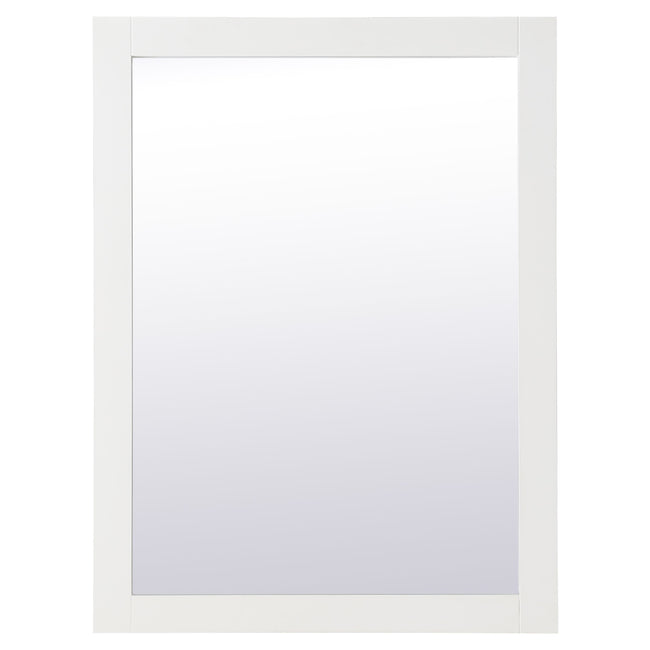 VM22432WH Aqua 24" x 32" Framed Rectangular Mirror in White