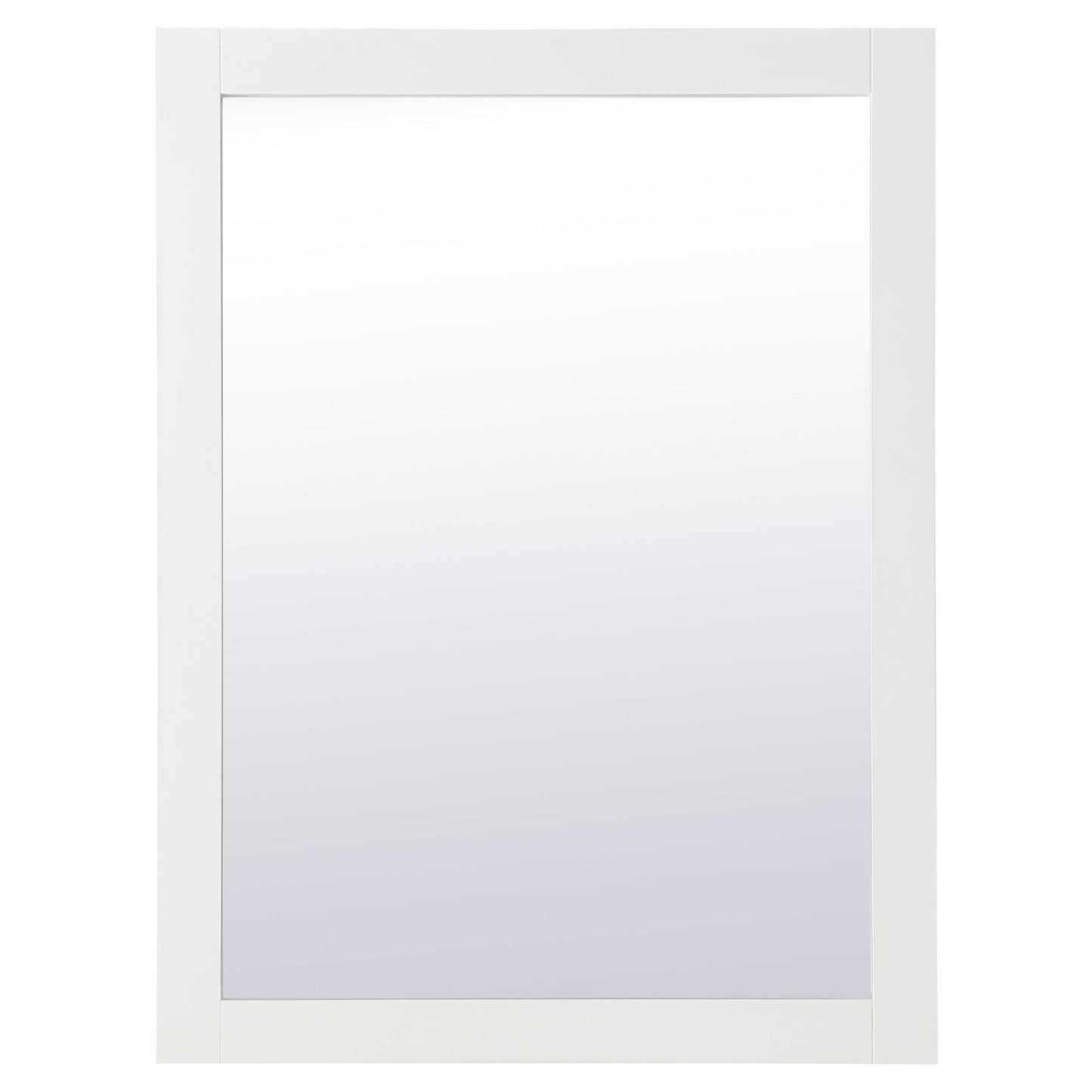 VM22432WH Aqua 24" x 32" Framed Rectangular Mirror in White