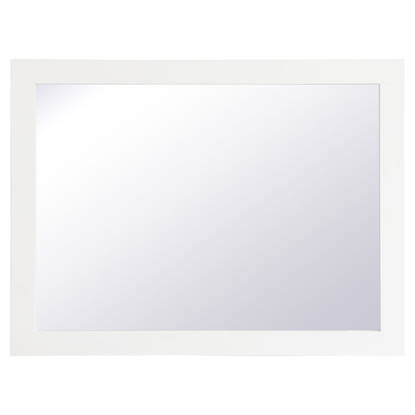 VM22432WH Aqua 24" x 32" Framed Rectangular Mirror in White