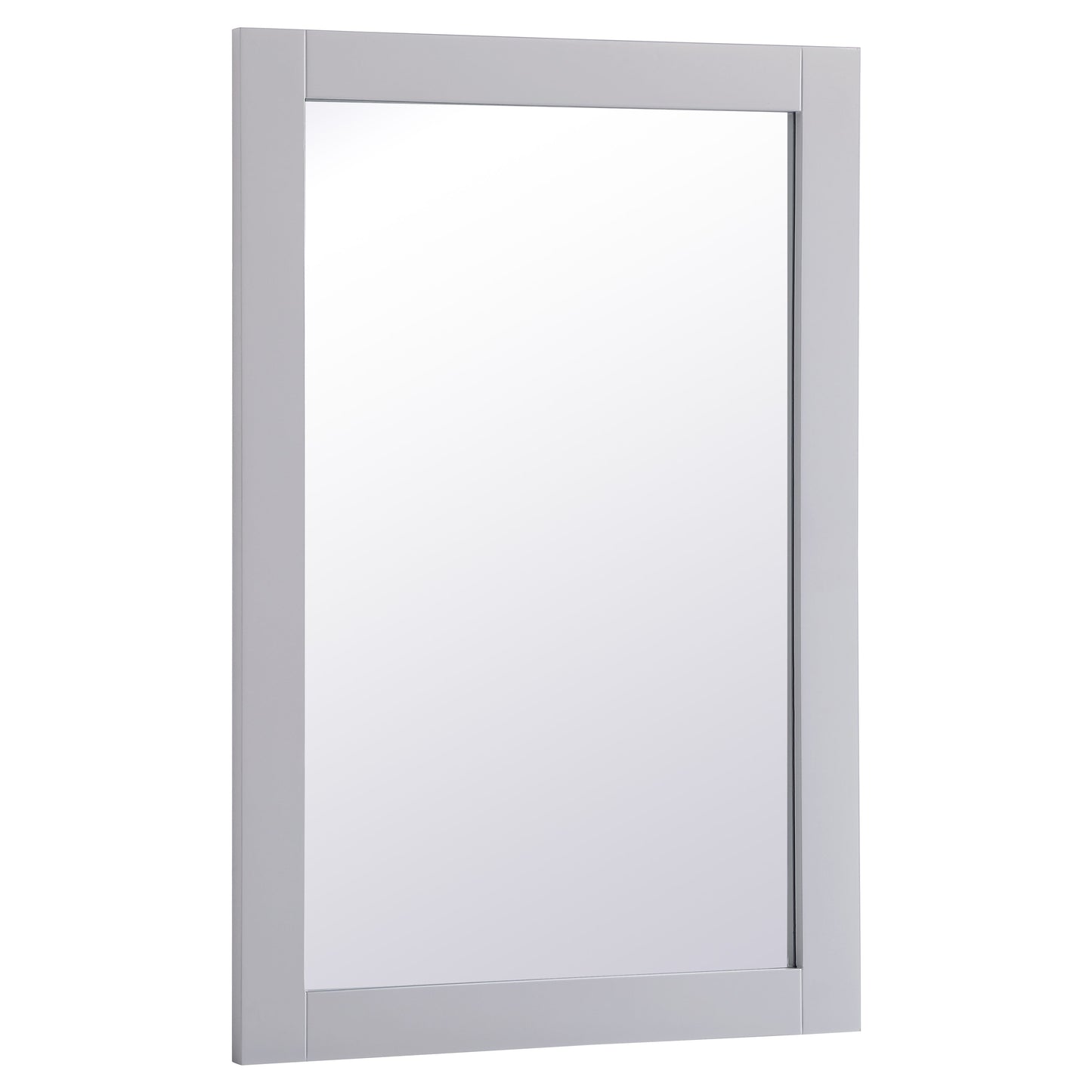 VM22436GR Aqua 24" x 36" Framed Rectangular Mirror in Grey