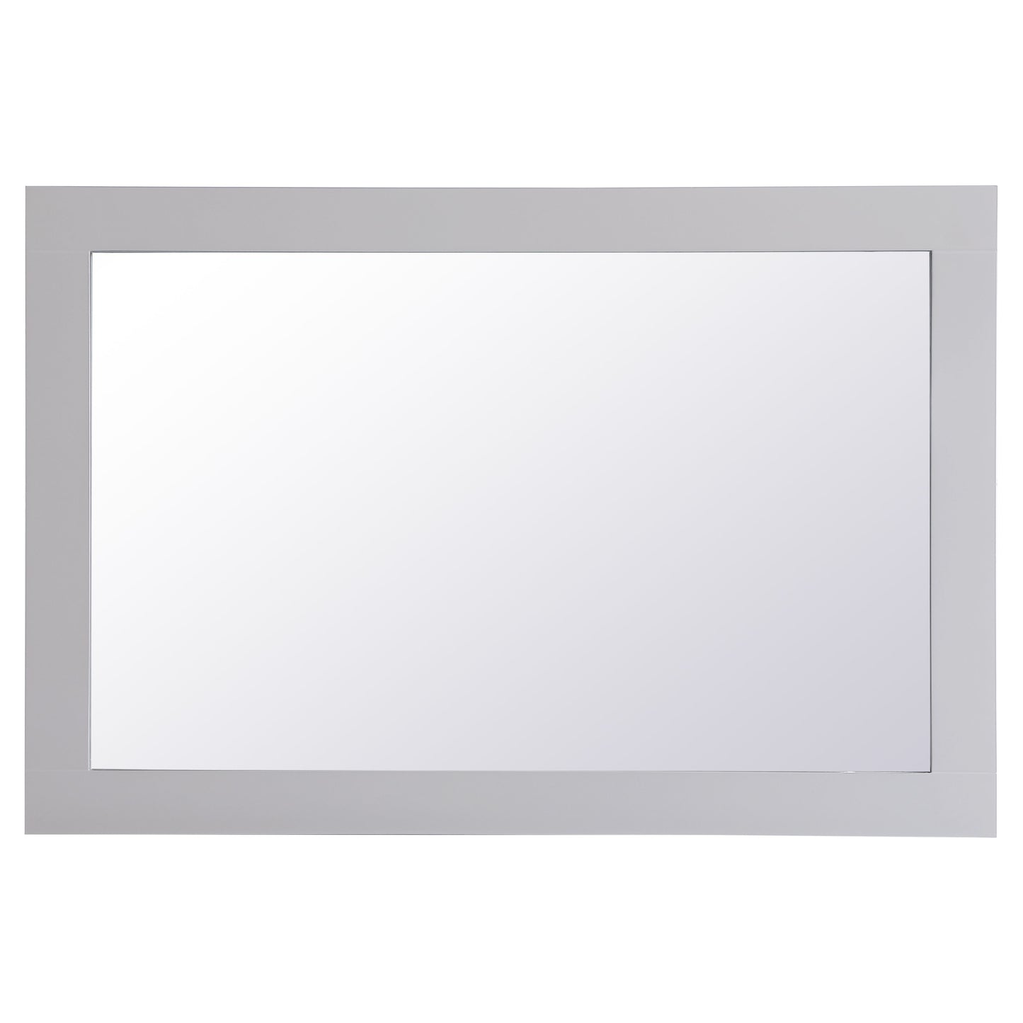 VM22436GR Aqua 24" x 36" Framed Rectangular Mirror in Grey