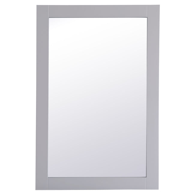 VM22436GR Aqua 24" x 36" Framed Rectangular Mirror in Grey