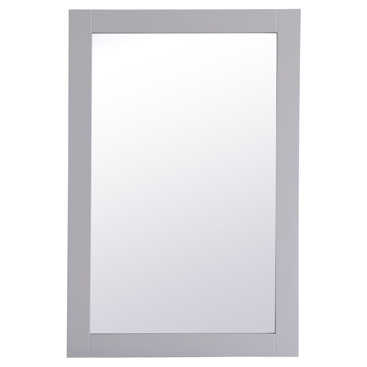 VM22436GR Aqua 24" x 36" Framed Rectangular Mirror in Grey