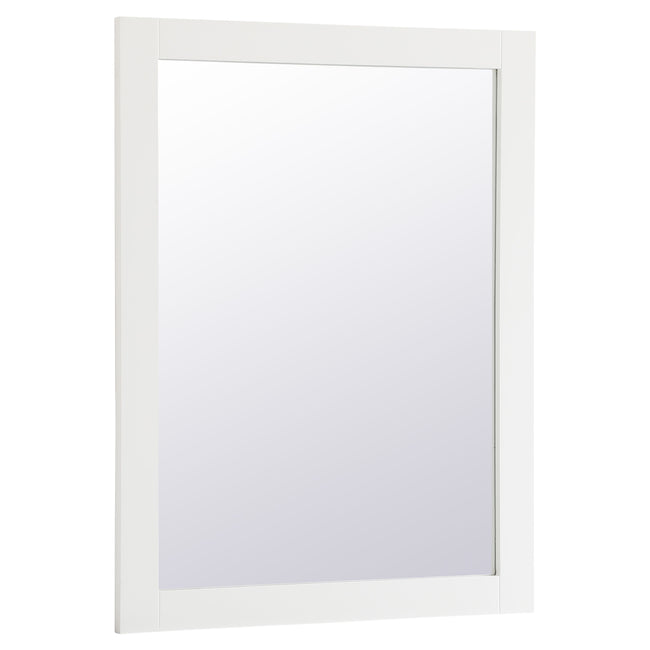VM22736WH Aqua 27" x 36" Framed Rectangular Mirror in White